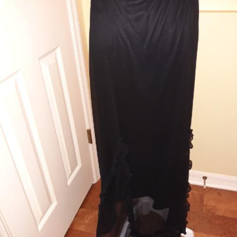 Long black skirt